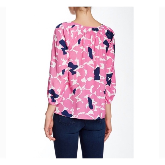 Yumi Kim Isi Floral Smocked Button Blouse - Picture 4 of 10